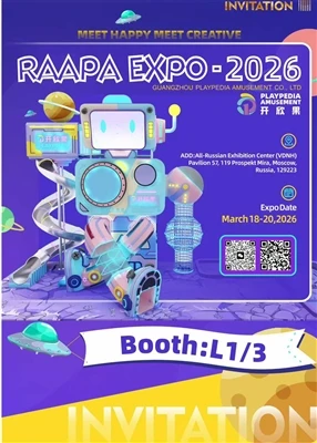 A Playpedia Amusement bemutatkozik az oroszországi RAAPA EXPO 2026-on – alig ...
